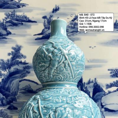 Bình Hồ Lô khắc nổi tích Tây Du Ký